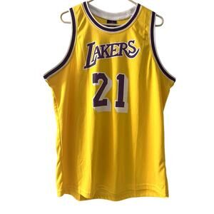 Los Angeles LA Lakers NBA #21 Cooper Links SGA Size XL Jersey New Unused